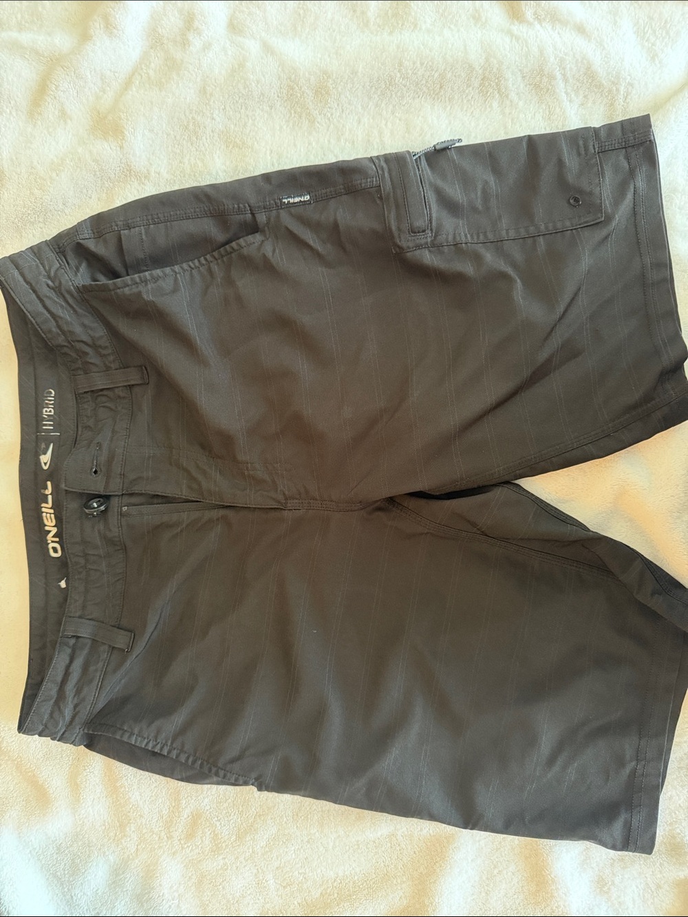 O'Neill Men's Black and Dark Gray Hybrid Shorts Size 30 Waist